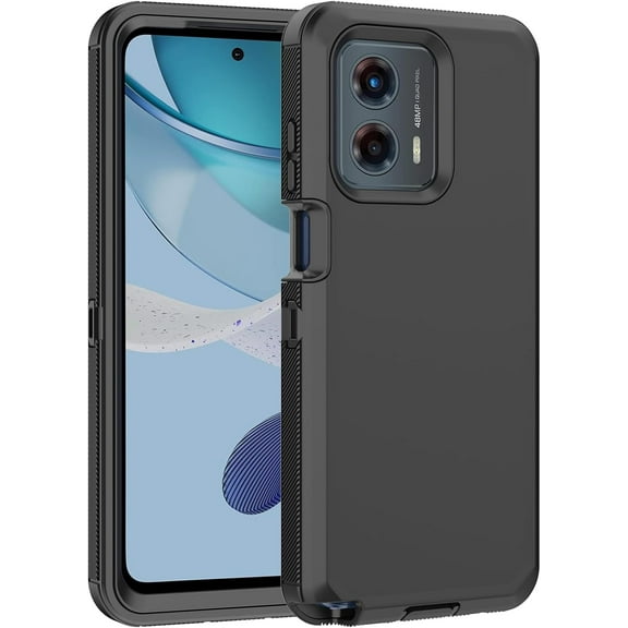 for Moto G 5G 2023 Case, with Built in Screen Protector Heavy Duty Drop Protection, Full Body Rugged Shockproof Dust Proof Tough Protective Phone Cover for Motorola G 5G 2023 Black
