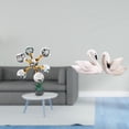 thumbnail image 2 of CoudarTitie Sphere Swan Figurine Tabletop Ornament Modern Resin Statue Decorative Sculpture for Desk Office Shelf Living Room Bedroom Home Decoration, 2 of 8