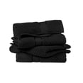 thumbnail image 3 of Ample Decor 100% Cotton Black Hand Towel for Bathroom Set of 4- Super Soft, Quick-Dry, Highly Absorbent, Popcorn Textured - Mulaayam Collection - 18 X 28 Inch, 3 of 6