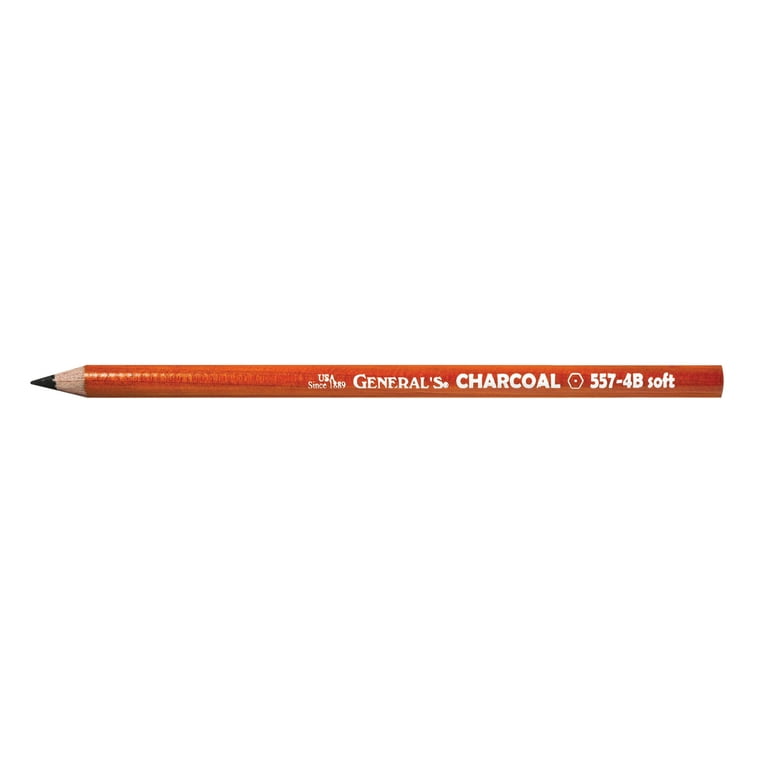 General's Charcoal Pencil - Black, 4b