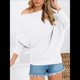 thumbnail image 5 of Suéter de Otoño para Mujer, Informal, de Larga Tipo Murciélago, Holgado, con Hombros Descubiertos, de Punto. S, 5 of 9