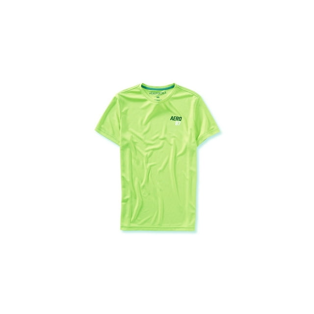 Aeropostale - Camiseta básica para hombre que absorbe la humedad, verde, extragrande Aeropostale Camiseta básica