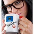 thumbnail image 2 of 3drose, I Love Oklahoma, 15oz Two-tone Red Mug, 2 of 6
