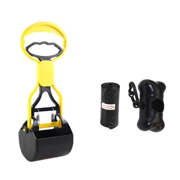 Billuyoard Colector de inodoro de larga duración, colector de inodoro para mascotas de gran capacidad, abrazadera de inodoro para perros gruesa Suministros para perros Amarillo trompeta