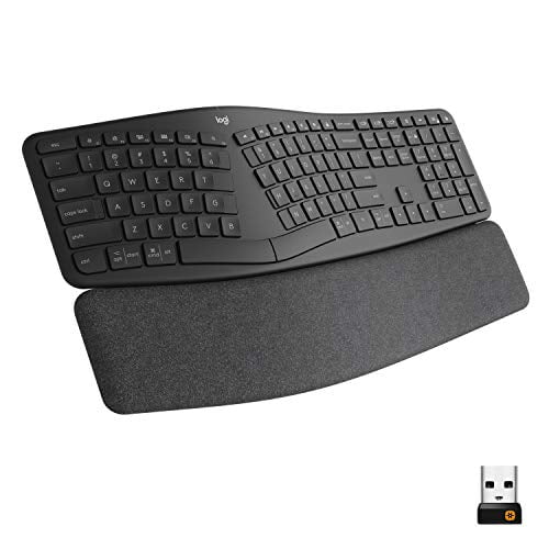 Logitech Ergo K860 Wireless Ergonomic Keyboard with Wrist Rest - Split Keyboard for Windows/Mac, Bluetooth USB Connectivity - Walmart.com