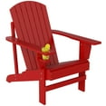 thumbnail image 1 of Outsunny Classic Adirondack Chair with Cup Holder for Backyard Red, 1 of 10