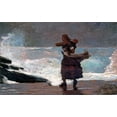 thumbnail image 2 of Homer, Winslow 18x13 White Modern Wood Framed Museum Art Print Titled - The Gale, 2 of 4
