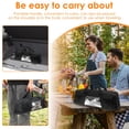 thumbnail image 4 of Grill Tool Storage Bag, Outdoor BBQ Utensil Holder for Barbecue Tool up to 21", Large Grill Utensil Storage Caddy with Zippered Pocket and Mesh Pockets, BBQ Accessories Case Container for Camping, 4 of 8