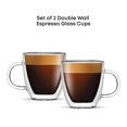 thumbnail image 3 of HLONK Verres Isolés à Double Paroi Tasses à Espresso (Ensemble de 2) - 5.4 Onces, 3 of 4