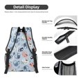 thumbnail image 4 of Disketp Cute Chameleons On Blue Backpack - Comfortable Daypack with The right laptop for you Spacious Main Compartment & other poket - {designName} print, 4 of 6
