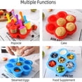 thumbnail image 7 of AAOMASSR Mini Silicone Popsicle Mold, 7-cavity DIY Ice Pop Mold with Colorful Plastic Sticks, Popsicle Makers for Egg Bites, Lollipop and Ice Cream Mould, Non-Stick Ice Cube Trays (Red), 7 of 7