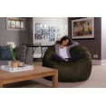 thumbnail image 6 of Sofa Sack Bean Bag Chair, Memory Foam Lounger with Microsuede Cover, Kids, Adults, 5 ft, Brown, 6 of 6