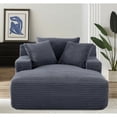 thumbnail image 2 of Grey Corduroy Lounge - Big Fluff and Quick Setup - Living or Bedroom Retreat / Experience Comfortable Relaxation, 2 of 5