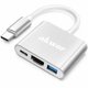 thumbnail image 1 of Adaptador USB-C a HDMI AKWOR 4K con PD de 100 W y hub USB 3.0, 1 of 7