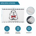 thumbnail image 6 of Groundhog Day Placemats Set of 4, Red Bow Knot Black Plaid Placemats for Dining Table, Place Mats for Kitchen Tabletop, Waterproof Wipeable Dining Table Mats Set, 6 of 9
