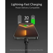Anker 10 ft Black High-Speed USB-C to Lightning