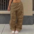thumbnail image 1 of Pantalón Deportivo, Bolsillos Laterales Grandes Con Costuras, Pantalones Sueltos Suaves Para Mujer, 2 Botones Laterales, Banda En El Tobillo Para Viajar ANGGREK Otros, 1 of 6