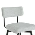 thumbnail image 5 of CHITA Swivel Counter Height Bar Stool Chairs Set of 2, 27.4" Fabric Upholstered Counter Stools with Back and Metal Frame, Cloud, 5 of 11