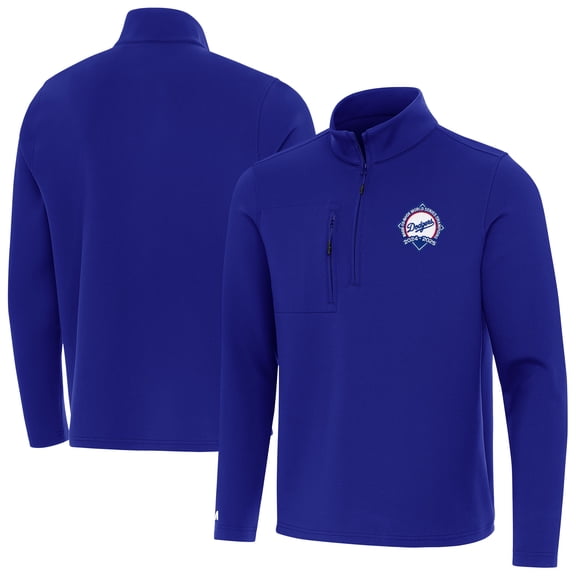Men's Antigua  Royal Los Angeles Dodgers Back-to-Back World Series Champions Insider Quarter-Zip Pullover
