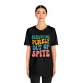 thumbnail image 4 of Funny T-Shirt, Surviving Purely Out Of Spite Top, Vistage Tee Shirt Cancer, 4 of 12