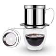 thumbnail image 3 of Coffee Filter  Stainless Steel Coffee Filter  Coffee Drip Filter Maker  Vietnamese Coffee Drip Filte Stainless Steel Cup Vietnamese Coffee Drip Filter Maker Phin Infuser Sliver, 3 of 7
