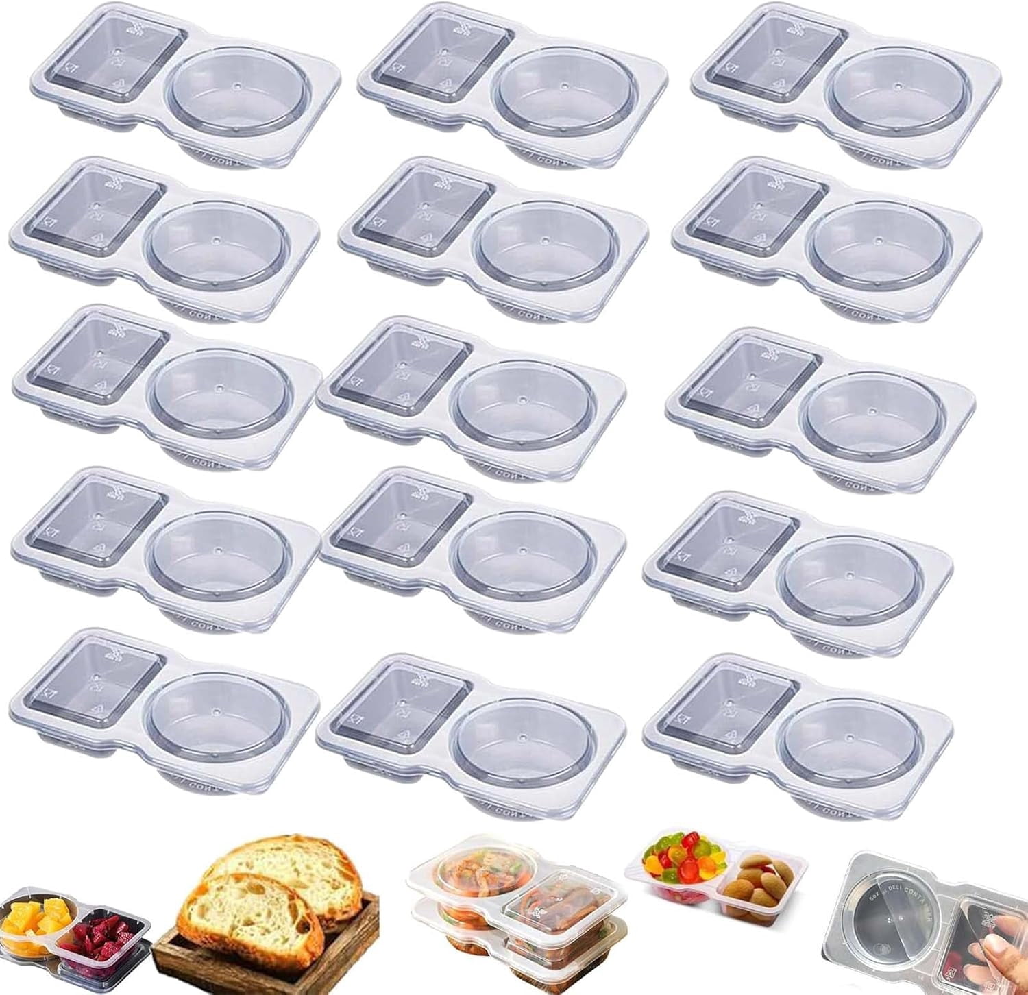 Munch Mate Snack Containers, 15/20/30/40 Pcs Reusable Snack Containers ...