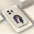 thumbnail image 4 of Proteja su iPhone con estilo con una funda de goma TPU flexible con un estampado artístico de dibujos animados, 4 of 4