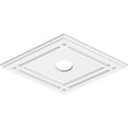 thumbnail image 2 of 22"W x 14 5/8"H x 3"ID x 7 3/4"C x 1"P Diamond Architectural Grade PVC Contemporary Ceiling Medallion, 2 of 11