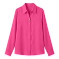 thumbnail image 5 of BTDECLAR Women's Button Down Shirts Long Sleeve Basic Classic Work Shirt Collared Fashion Dressy Casual Blouses Tops Summer 2026 Trendy, 5 of 7