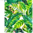 thumbnail image 4 of Leaves Shower Curtian Green Tropical Palm Leaves Banana Leaves Brightness Leaves Fabric Polyester Shower Curtain 72 X 72 Inches, 4 of 4