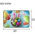 thumbnail image 7 of GZHJMY Easter Bunny and Easter Eggs Floor Mat, Non-Slip Washable Entrance Front Door Rug for Home Indoor Kitchen Bathroom Bedroom, 23.6"x 15.27", 7 of 7