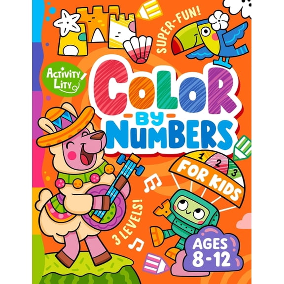 Color by Numbers for Kids Ages 8-12, (Paperback)