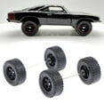 thumbnail image 6 of Rushawy 4 Pieces 1: 64 Wheels Simulation Model Car Wheels Tires with Round Rod Axles for Black, 6 of 9