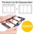 thumbnail image 4 of Yayeee Rocker Switch Wall Plate 1-Gang 4.6"x2.9" Home Decorative Outlet Cover, Bright Colorful Flowers Pattern, 4 of 6