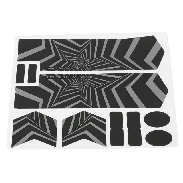 Mountain Bike Stickers, Five-star Reusable Bicycle Decals For Mountain Bike For Frame Protection