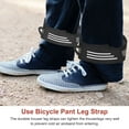 thumbnail image 2 of Uxcell Bicycle Pant Leg Strap [4PCS] - Cycling Safety Bind Pant Bands Use for Cycling & Jogging & Camping - [Black & Blue-11.4 IN] Bike Ankle Leg Pant Straps, 2 of 6