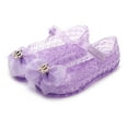 thumbnail image 2 of Gubotare Princess Shoes for Girl Jelly Sandals for Girls Kids Toddler Princess Dress Up Flat Colorful Mary Jane Shoes Rainbow Summer Casual Sandal Size 11 (Purple,Little Kids 11), 2 of 9