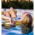 thumbnail image 5 of POZA Inflatable Water Hammock - Luxurious Pool Float Lounger Filled with Confetti, 4-in-1 Exercise Saddle, Lounge Chair, Hammock, & Drifter, Great for Beach & Swimming Pool - 56" x 30", 5 of 7
