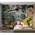 thumbnail image 7 of Street Art Wallpaper Wall Mural - Graffiti Girl, 7 of 7