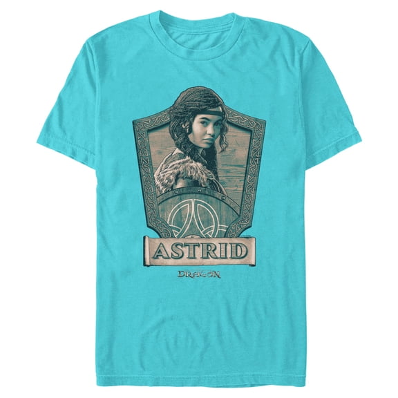 Mens How to Train Your Dragon Viking Astrid Portrait T Shirt