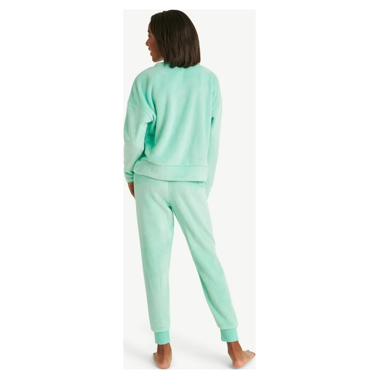 Justice Girls Fleece Long Sleeve Top and Jogger Pant 2 piece Pajama Set Sizes 5 18 Plus Walmart
