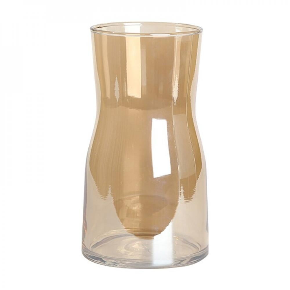 Delivery on time!!Ins Style Glass Vase Living Room Dried Flowers Glass Transparent Dill Home