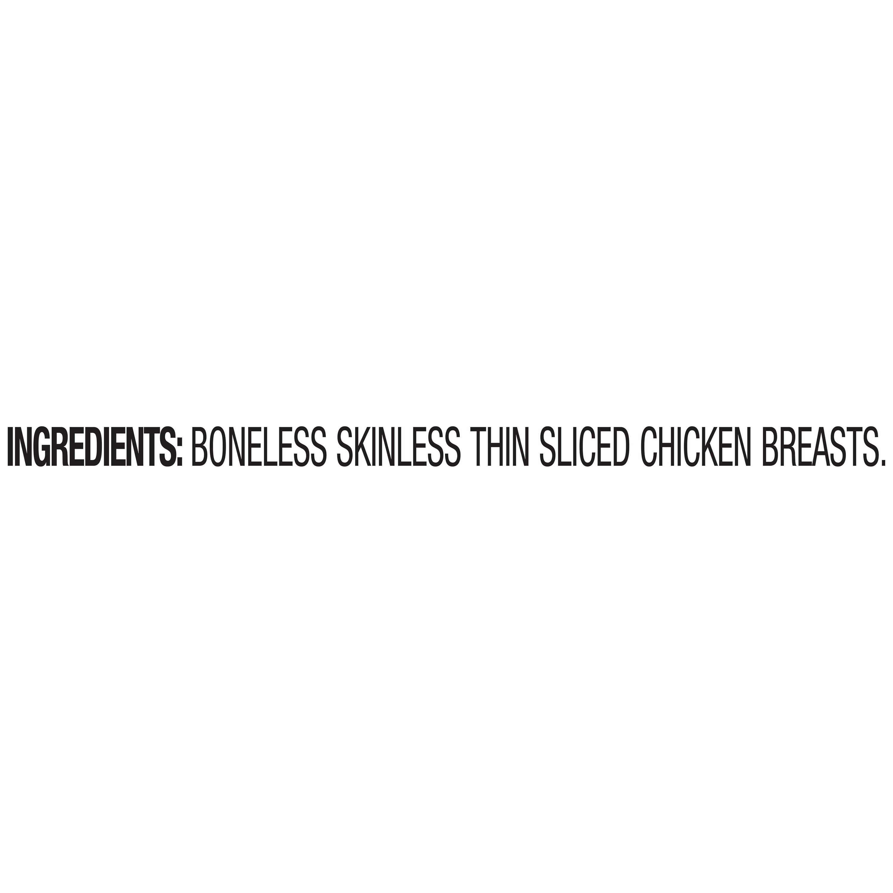 Marketside Antibiotic-Free Thin-Sliced Raw Chicken Breast, 1.1-1.7 lb