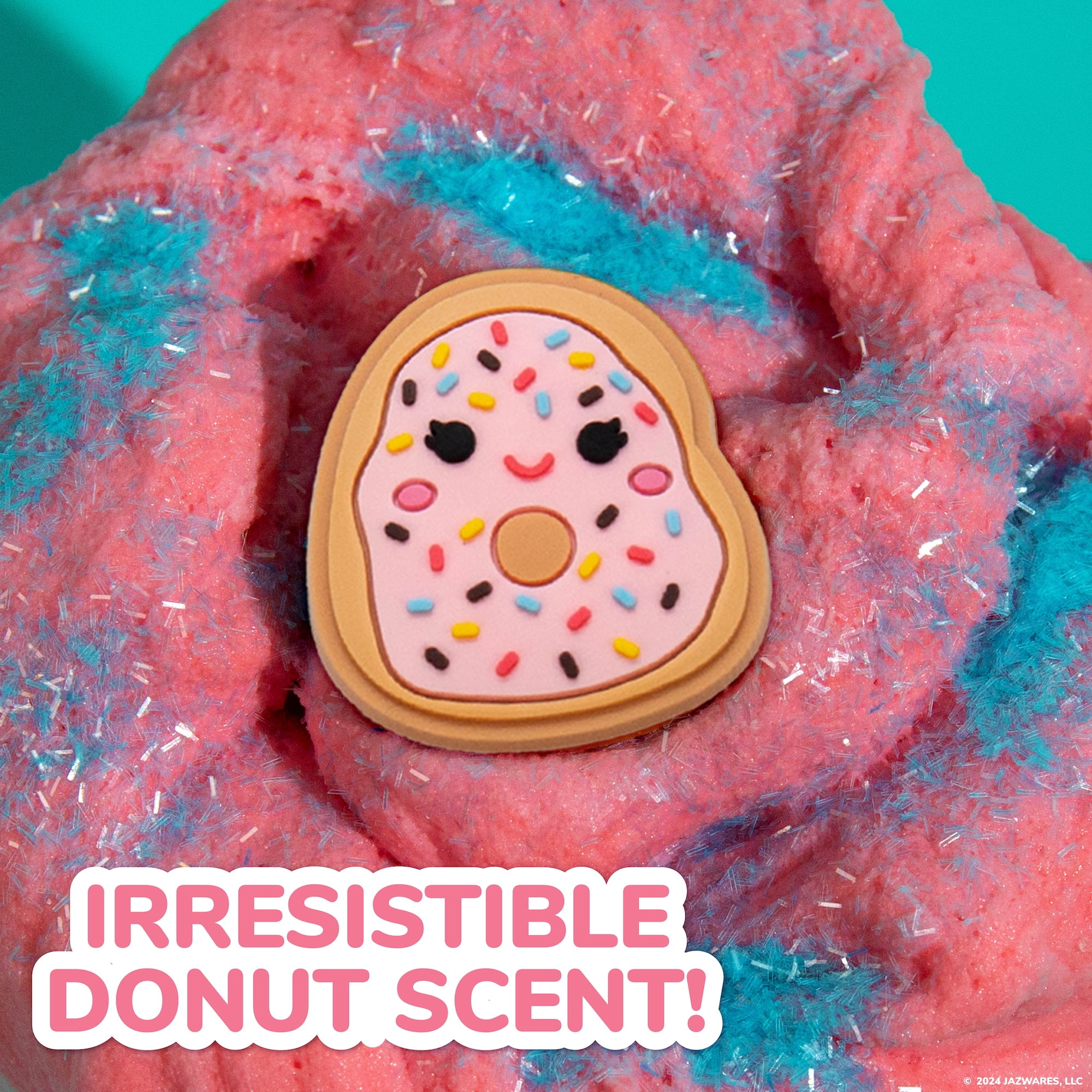 Original Squishmallows Dabria The Donut Premium Cloud Slime, Donut-Scented