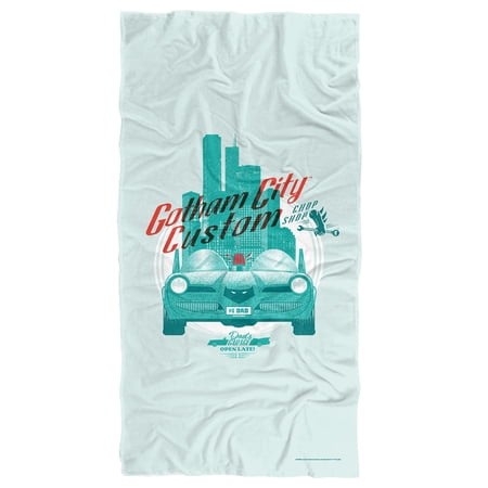 Batman Blanket 30 x60 Batman Gotham City Custom Beach Towel