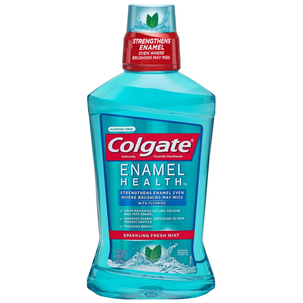 Colgate Enamel Health Anticavity Fluoride Mouthwash, Sparkling Fresh