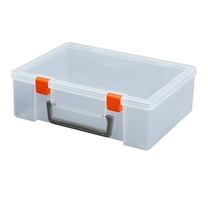 Raindrops Storage Bin Transparent Plastic 1Pack 9.6x6.9x3.1in