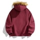 thumbnail image 4 of pstuiky manga larga para hombre, Chaqueta tipo cárdigan con cremallera y capucha de manga larga de color liso para hombre tops de invierno para hombre m, 4 of 5