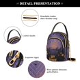 thumbnail image 5 of Shoulder Handbag Women's Crossbody Handbags 5.91x3.15x8.27 Inch Bank Card Bag Cash Bag Key Bag Halloween Pattern, 5 of 7