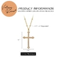 thumbnail image 5 of Valloey Rover 14K Gold Plated Dainty Cute Lucky Cross Tiny Pendant Necklace for Women Men Jewelry Gifts, 5 of 6